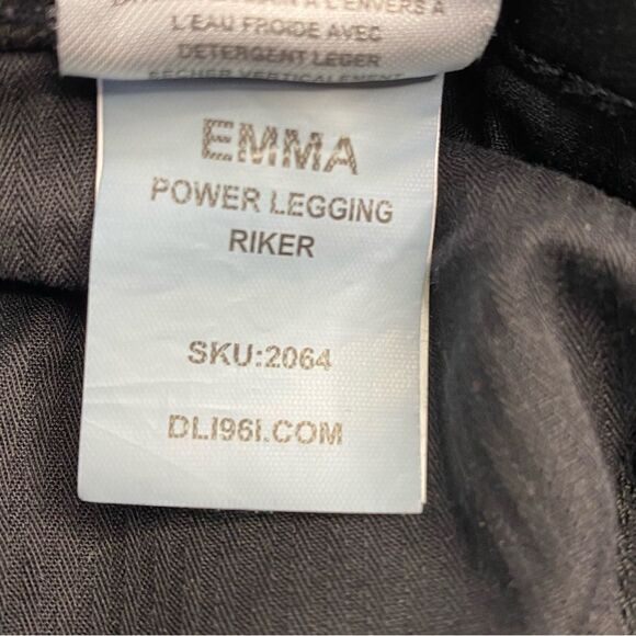 DL1961 DENIM JEANS EMMA POWER LEGGING RIKER BLACK - Picture 9 of 10